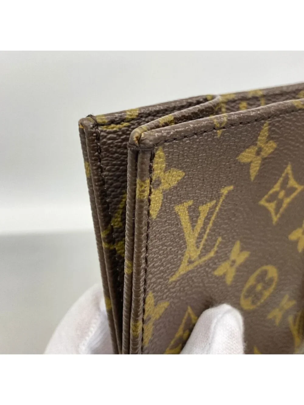 Louis Vuitton Tote Bag Monogram Sac Plat Brown
